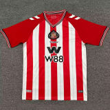 ISIDOR #18 Sunderland Home Fans Soccer Jersey 2025/26 (League Font 联赛字体 ) ★★