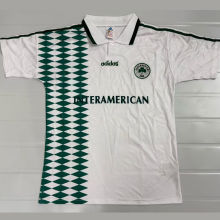 1995/1996 Panathinaikos Away White Retro Soccer Jersey