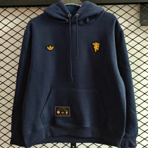 2026 M Utd Royal Blue Retro Style Hoody 宝蓝色