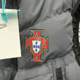 2026/27 Portugal Grey Black Cotton Vest Jacket  J3308 灰黑色