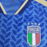 2026/27 Italy Home Blue Player Version Kids Soccer Jersey 球员版童装