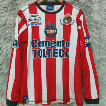 2002/2003 Chivas Home Red Retro Long Sleeve Soccer Jersey
