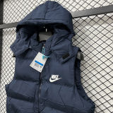 2026/27 NK Royal Blue Cotton Vest Jacket J5503 宝蓝色带帽