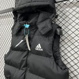 2026/27 AD Black Cotton Vest Jacket J5501 黑色带帽