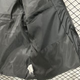 2026/27 AD Black Cotton Vest Jacket J5501 黑色带帽