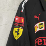 2026 Ferrari Black F1 POLO Team T-Shirt 有领