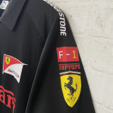 2026 Ferrari Black F1 POLO Team T-Shirt 有领