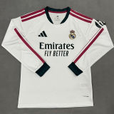 2026/27 RM Home White Fans Long Sleeve Soccer Jersey