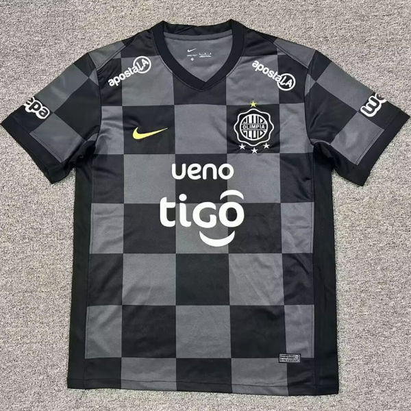 2026/27 Club Olimpia Away Black Fans Soccer Jersey