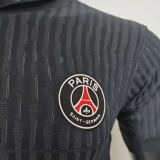 2025/26 PSG 4th Black Player Version Long Sleeve Soccer Jersey