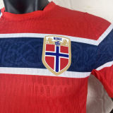 2026/27 Norway Home Red Player Version Soccer Jersey