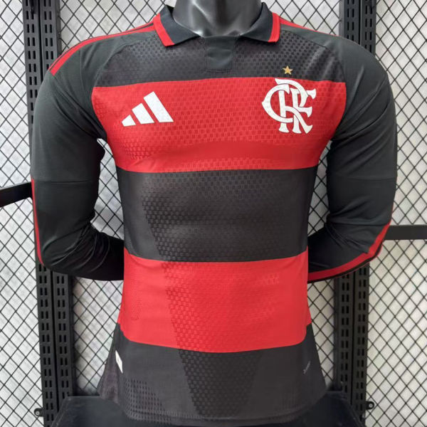 2026/27 Flamengo Home Player Version Long Sleeve Soccer Jersey
