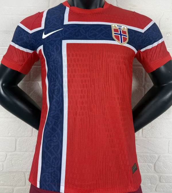 2026/27 Norway Home Red Player Version Soccer Jersey