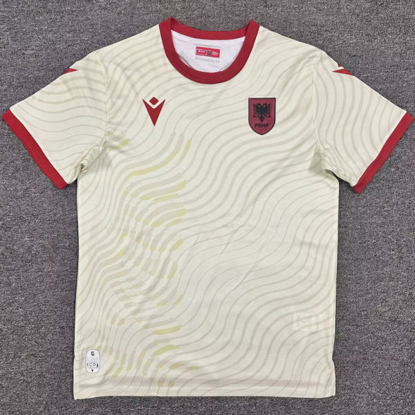 2026/27 Albania Away White Fans Soccer Jersey 阿尔巴尼亚