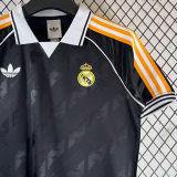 2026/27 RM Special Edition Black Retro Style Fans Soccer Jersey 黄橙三边
