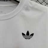 2026/27 AD White Casual Pure Cotton T-Shirt   T290 三叶草