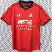 1998/1999 Osasuna Home Red Retro Soccer Jersey