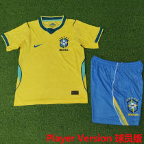 2026/27 Brazil Home Yellow Player Version Kids Jersey 球员版童装