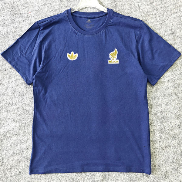 2026/27 Mexico Retro Style Pure Cotton T-Shirt 队微白边