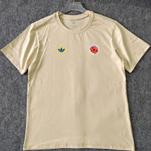 2026/27 Colombia Retro Style Pure Cotton T-Shirt 队微 红色