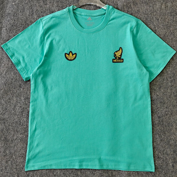 2026/27 Mexico Retro Style Pure Cotton T-Shirt 队微 黑边