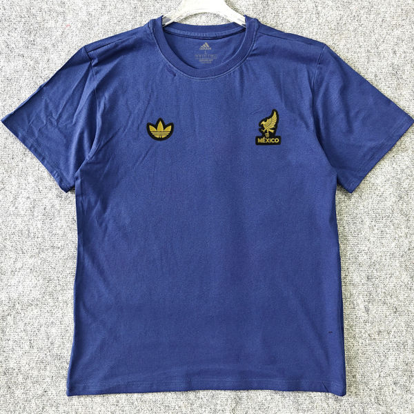 2026/27 Mexico Retro Style Pure Cotton T-Shirt 队微 黑边