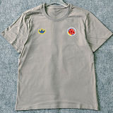 2026/27 Colombia Retro Style Pure Cotton T-Shirt 队微 红色