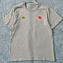 2026/27 Colombia Retro Style Pure Cotton T-Shirt 队微 红色