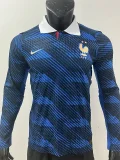 2026/27 France Home Player Version Long Sleeve Soccer Jersey