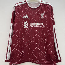 2026/27 LFC Home Red Fans Long Sleeve Soccer Jersey