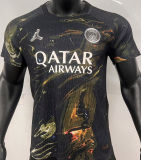 KVARATSKHELIA #7 PSG x Labubu Dark Night Edition Black Player Version Jersey 2025/26 拉布布字体 ★★
