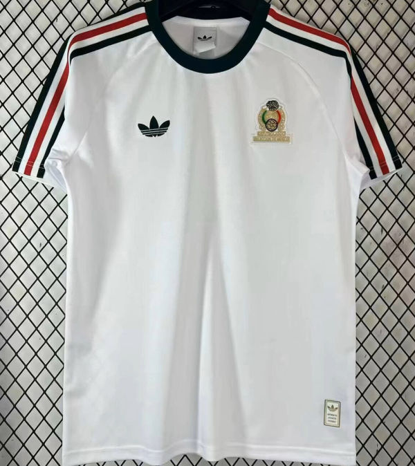 2026/27 Mexico White Retro Style Soccer Jersey