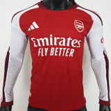 2026/27 ARS Home Red Player Version Long Sleeve Soccer Jersey