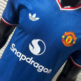 2026/27 M Utd Third Blue Player Version Soccer Jersey