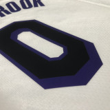 Lakers WETBROOK #0 White City Edition NBA Jerseys