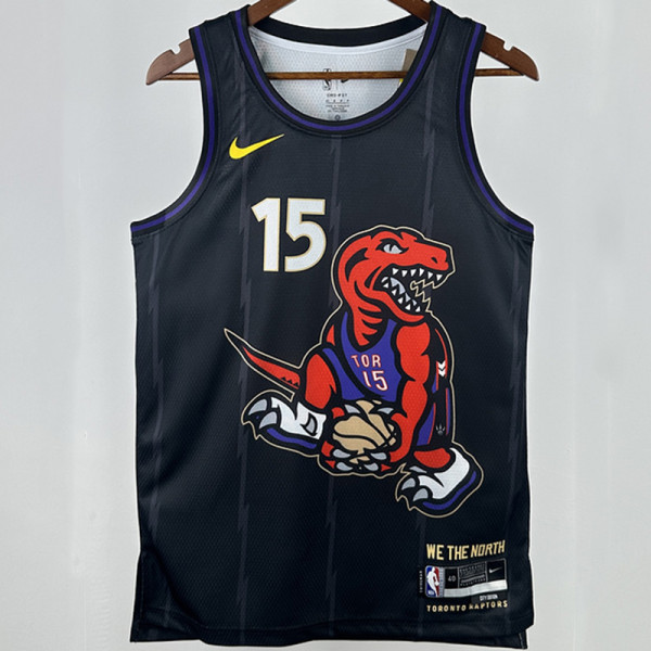 2025 Timberwolves CARTER #15 Black NBA Jerseys 热压