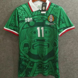 1998 Mexico Home Retro Long Sleeve Soccer Jersey
