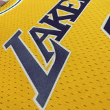 2023 Lakers BRYANT #34 Yellow Retro NBA Jerseys 热压