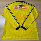 1998/99 Club America Home Yellow Retro Long Sleeve Soccer Jersey