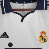 2000/01 RM Home White Retro Long Sleeve Soccer Jersey
