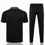 2025 M Utd Black POLO Training Tracksuit