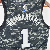 Spurs WEMBANYAMA #1 NBA Jerseys