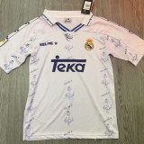 1994-1996 RM White Home Retro Soccer Jersey