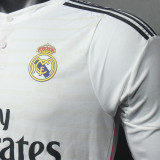 2014/15 RM Home White Retro Player Version Long Sleeve Jersey 球员版