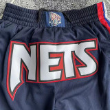 Nets Navy Blue Four Bags NBA Pants