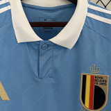 DE BRUYNE #7 Belgium Away Fans Soccer Jersey 2024/25