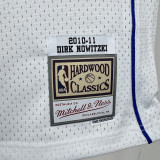 2010/11 Mavericks NOWITZKI #41 White Retro NBA Jersey