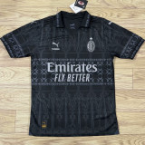 Rafa Leão #10 AC Milan x PUMA x Pleasures 4Th Black Fans Jersey 2023/24