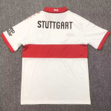 2024/25 VFB Stuttgart Home White Fans Soccer Jersey
