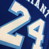 LA Lakers Bryant # 24 Blue NBA Jerseys Hot Pressed